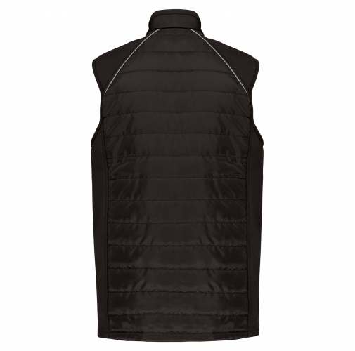black / silver Chaleco Day To Day bimaterial - Unisex