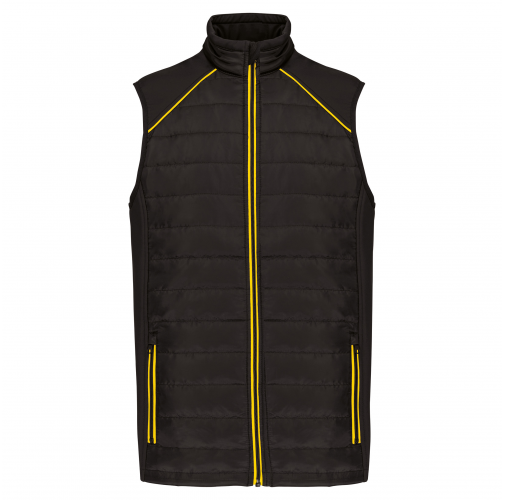 black / yellow Chaleco Day To Day bimaterial - Unisex