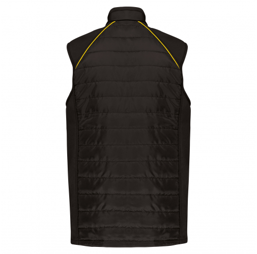 black / yellow Chaleco Day To Day bimaterial - Unisex