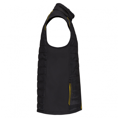 black / yellow Chaleco Day To Day bimaterial - Unisex