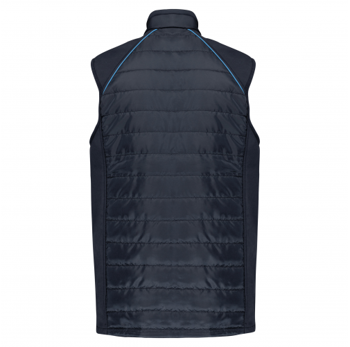 navy / light royal blue Chaleco Day To Day bimaterial - Unisex