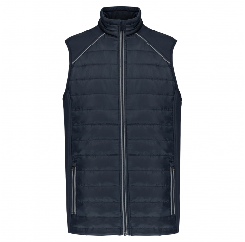 navy / silver Chaleco Day To Day bimaterial - Unisex