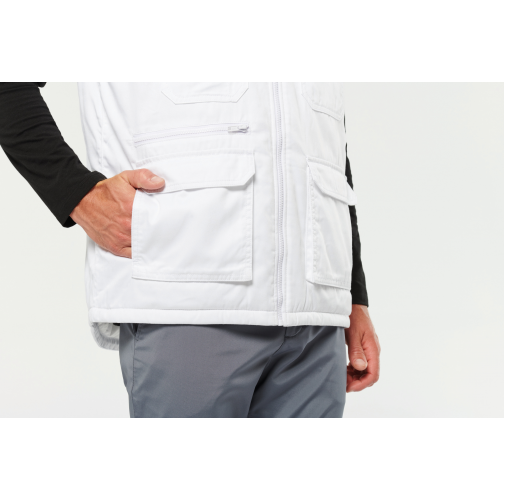 Chaleco polialgodón multibolsillos acolchado - Unisex