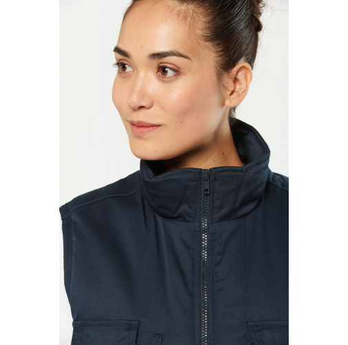 Chaleco polialgodón multibolsillos acolchado - Unisex