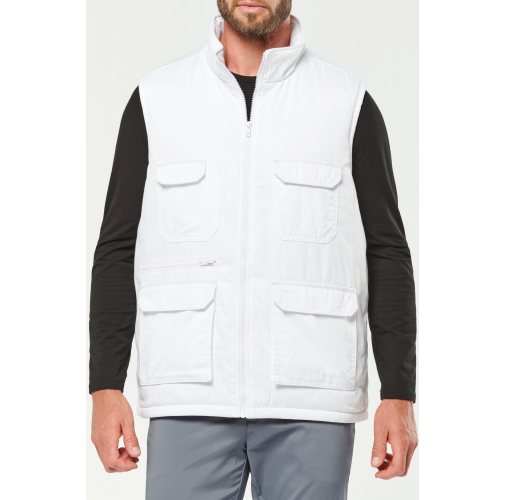Chaleco polialgodón multibolsillos acolchado - Unisex