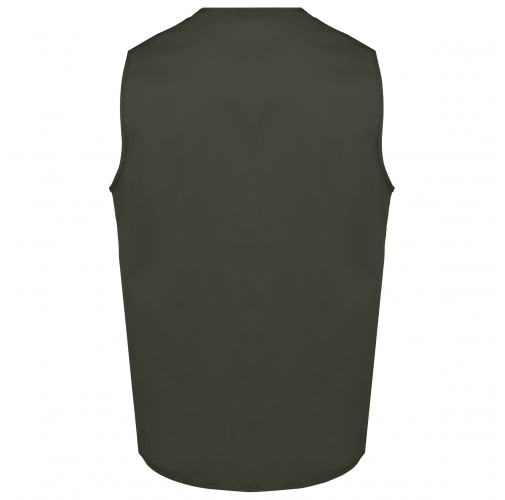 dark khaki Chaleco polialgodón multibolsillos - Unisex