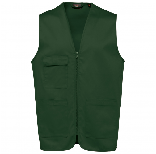 forest green Chaleco polialgodón multibolsillos - Unisex