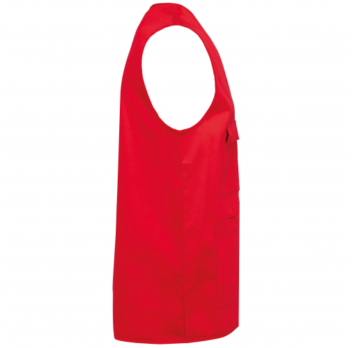 red Chaleco polialgodón multibolsillos - Unisex
