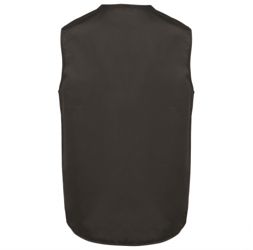 dark grey Chaleco polialgodón multibolsillos con forro - Unisex
