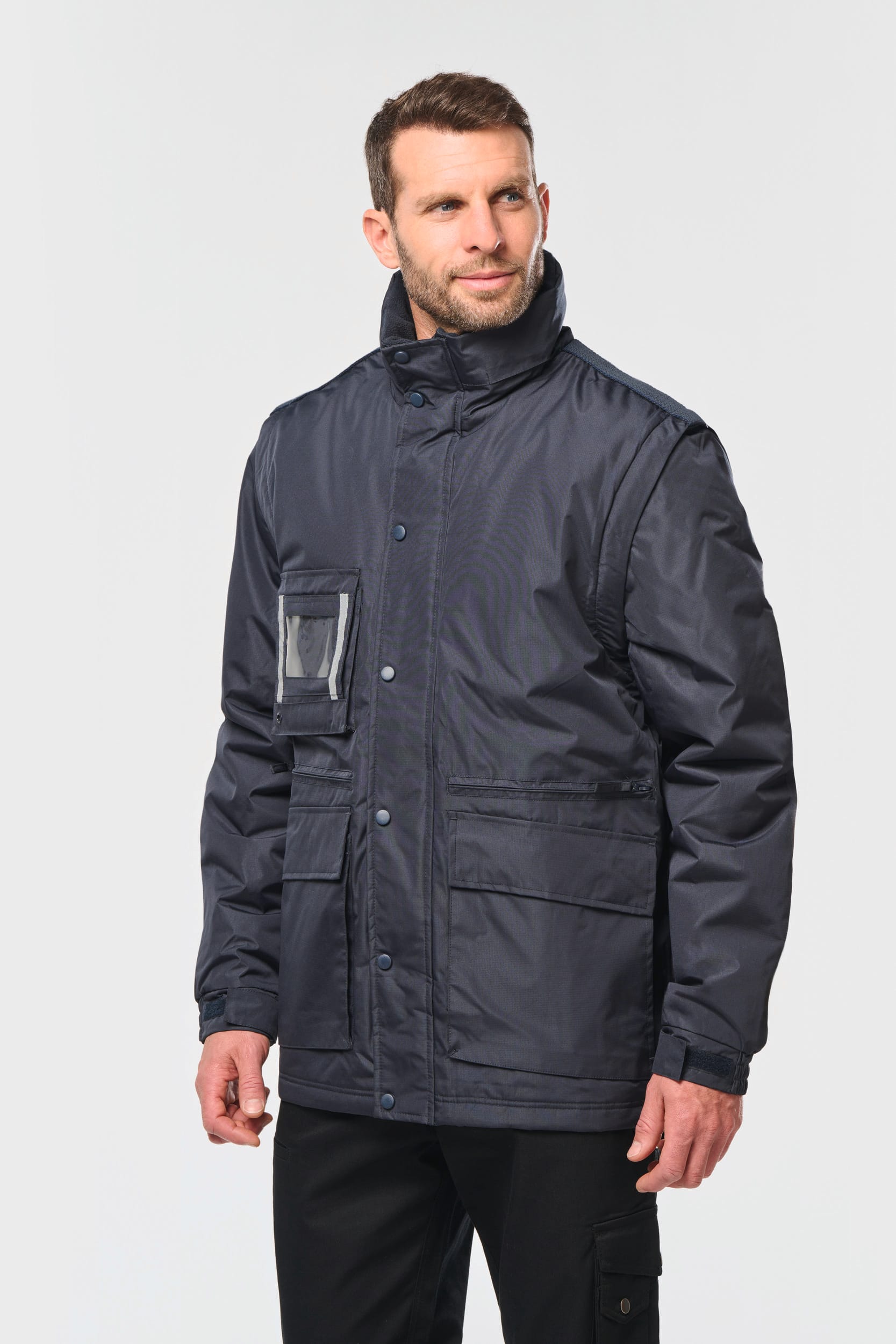 Parka workwear con mangas amovibles