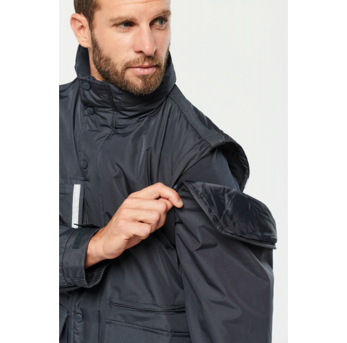 Parka workwear con mangas amovibles