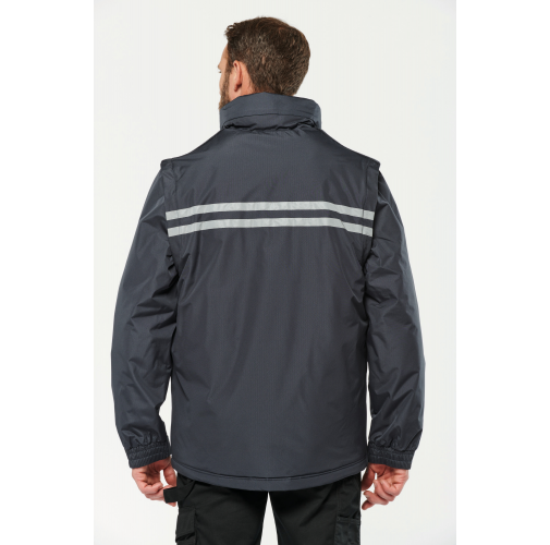 Parka workwear con mangas amovibles