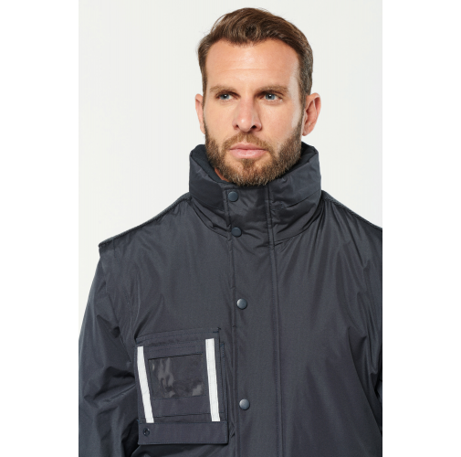 Parka workwear con mangas amovibles