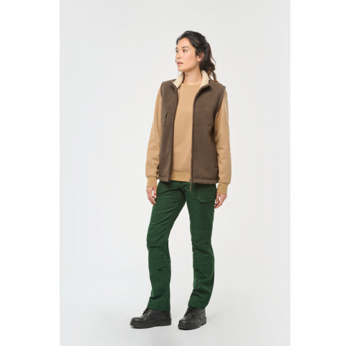 Chaleco polar con interior de sherpa unisex