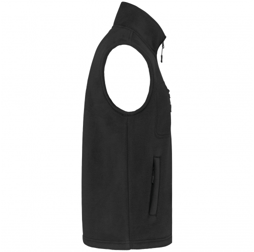 black Chaleco polar con interior de sherpa unisex