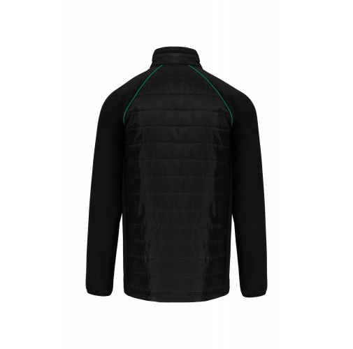 black / kelly green Chaqueta Day To day bimaterial - Unisex