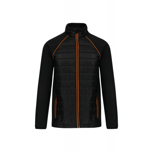 black / orange Chaqueta Day To day bimaterial - Unisex