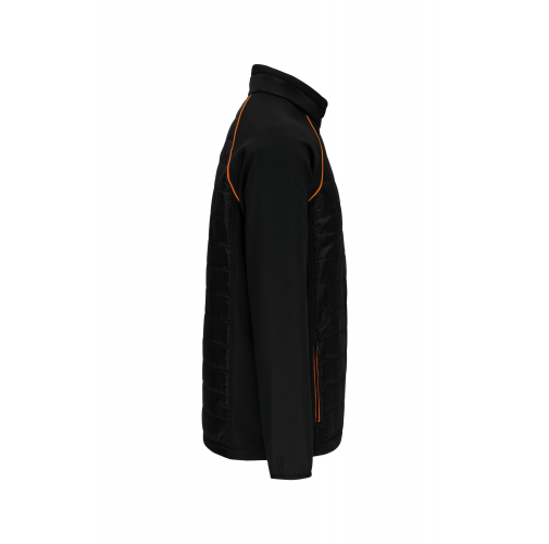 black / orange Chaqueta Day To day bimaterial - Unisex