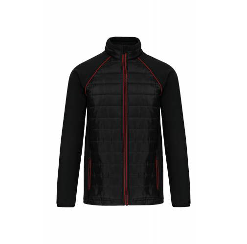 black / red Chaqueta Day To day bimaterial - Unisex