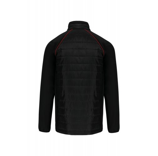 black / red Chaqueta Day To day bimaterial - Unisex