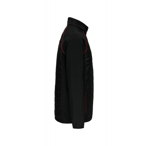 black / red Chaqueta Day To day bimaterial - Unisex
