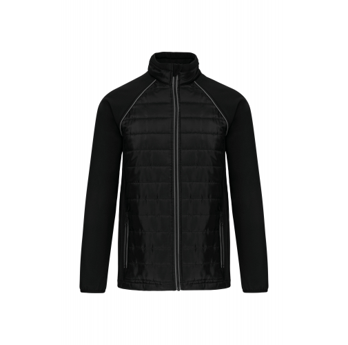 black / silver Chaqueta Day To day bimaterial - Unisex