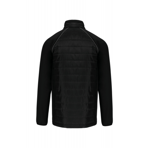 black / silver Chaqueta Day To day bimaterial - Unisex