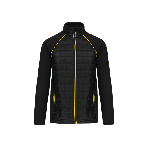 black / yellow Chaqueta Day To day bimaterial - Unisex