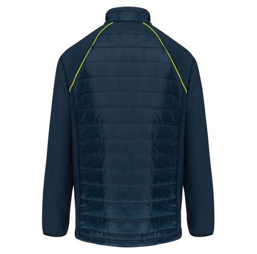 navy / fluorescent yellow Chaqueta Day To day bimaterial - Unisex