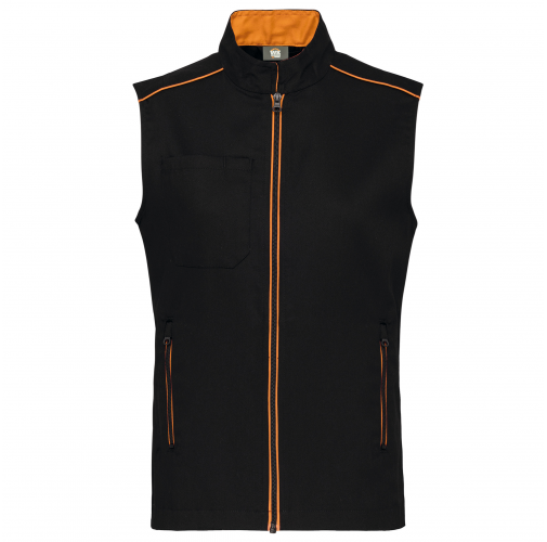 black / orange Chaleco Day To Day hombre