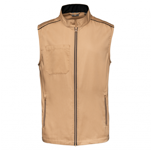 camel / black Chaleco Day To Day hombre
