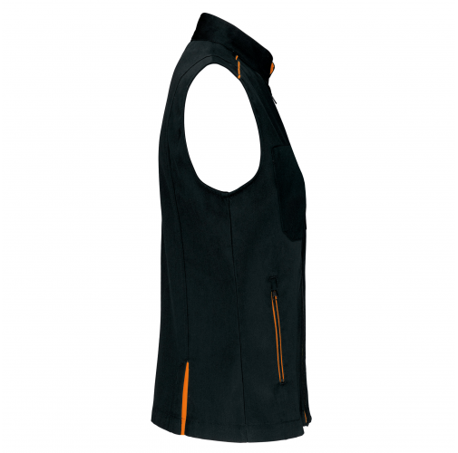 black / orange Chaleco Day To Day mujer