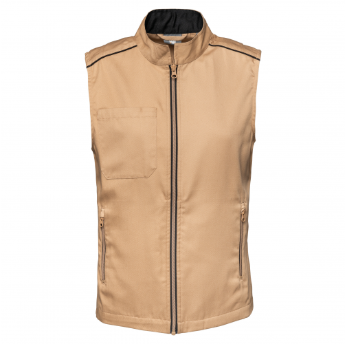 camel / black Chaleco Day To Day mujer