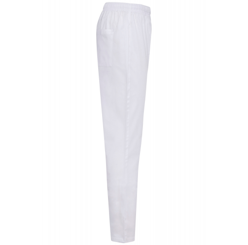 white Pantalón polialgodón hombre