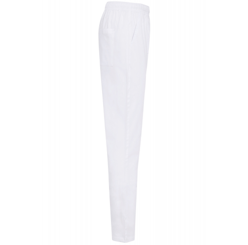 white Pantalón polialgodón mujer