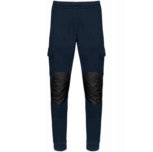 navy Pantalones cargo de felpa ecorresponsable hombre