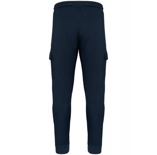 navy Pantalones cargo de felpa ecorresponsable hombre