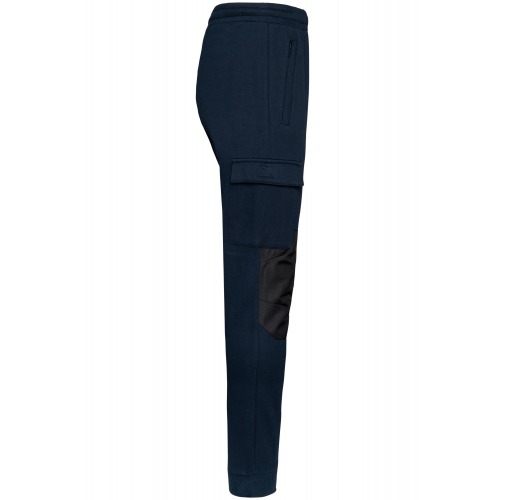 navy Pantalones cargo de felpa ecorresponsable hombre
