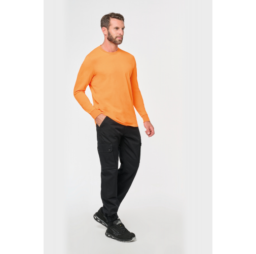 Pantalón cargo unisex con bajo elástico