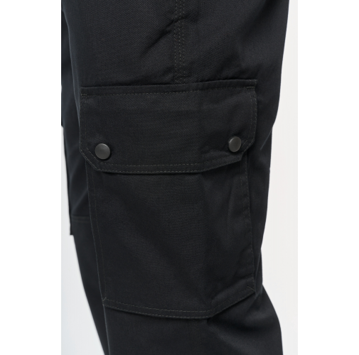 Pantalón cargo unisex con bajo elástico
