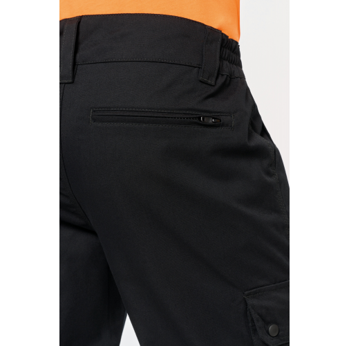 Pantalón cargo unisex con bajo elástico