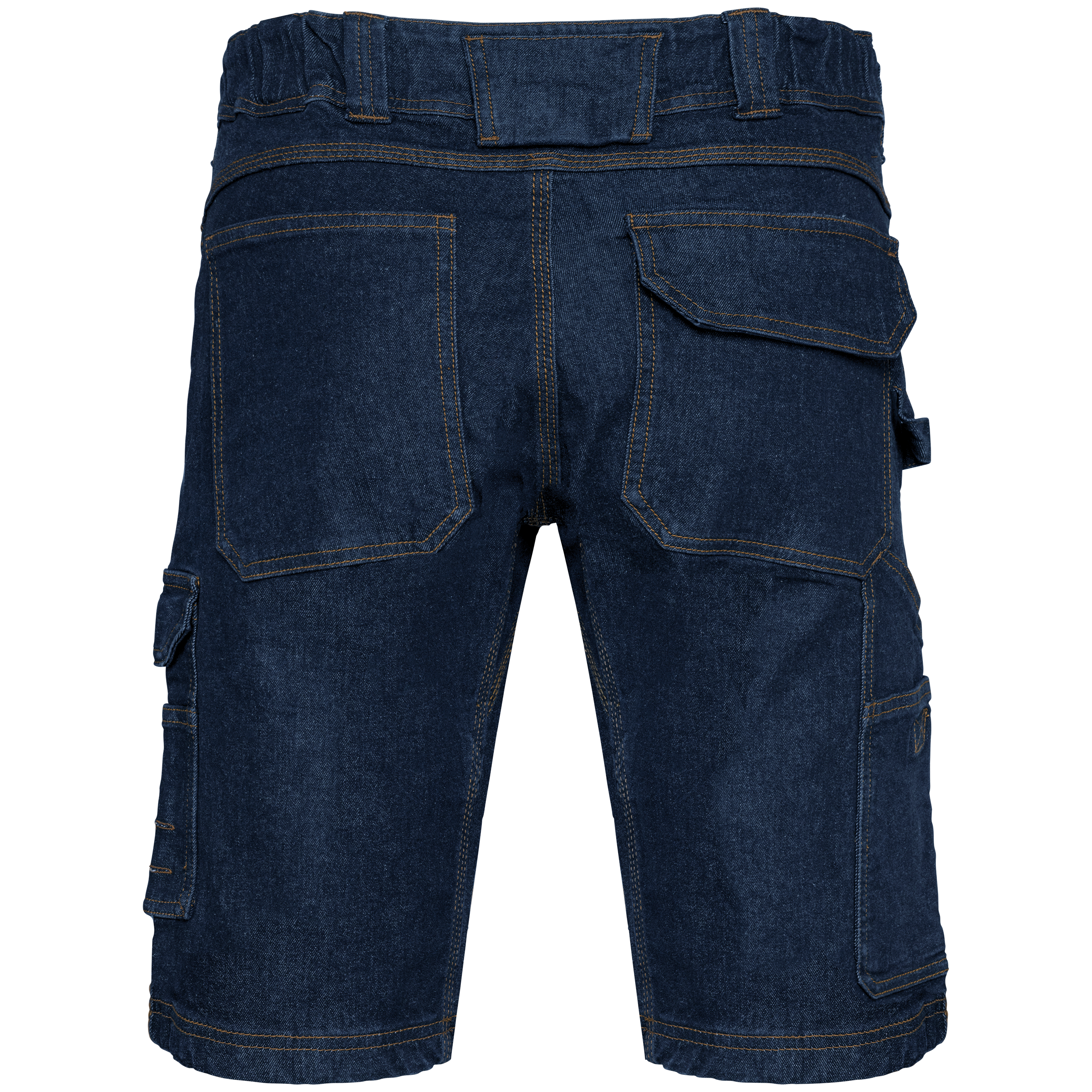 Bermuda denim multibolsillos hombre
