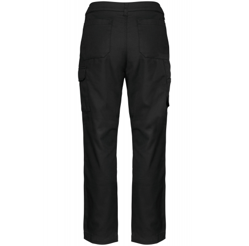 black Pantalón de trabajo multibolsillos hombre