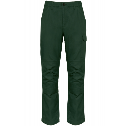 forest green Pantalón de trabajo multibolsillos hombre