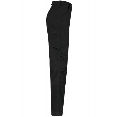 black Pantalón de trabajo multibolsillos mujer