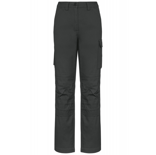 dark grey Pantalón de trabajo multibolsillos mujer