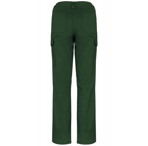 forest green Pantalón de trabajo multibolsillos mujer