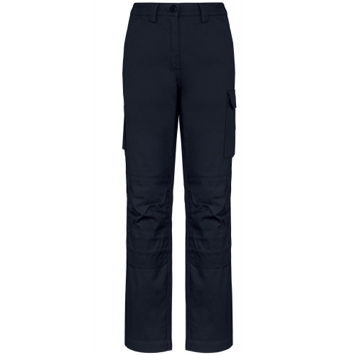 navy Pantalón de trabajo multibolsillos mujer