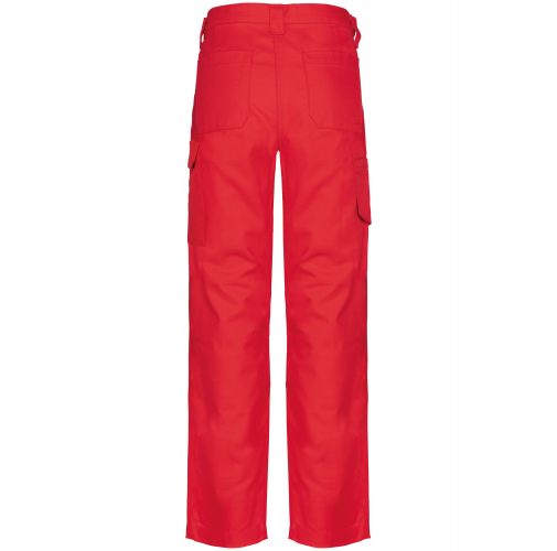 red Pantalón de trabajo multibolsillos mujer