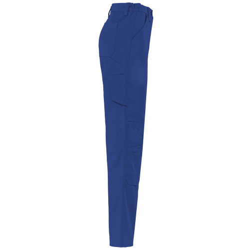 royal blue Pantalón de trabajo multibolsillos mujer